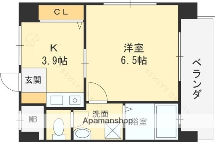 大阪府東大阪市横枕西の賃貸マンションの間取り