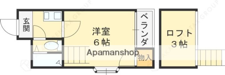 大阪府東大阪市五条町の賃貸マンションの間取り
