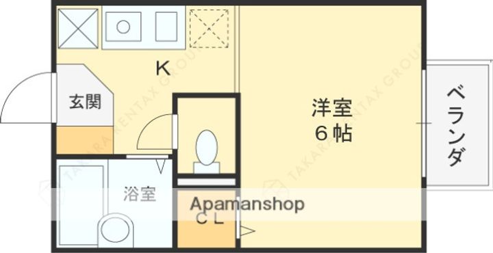 クレールタカシマの間取り