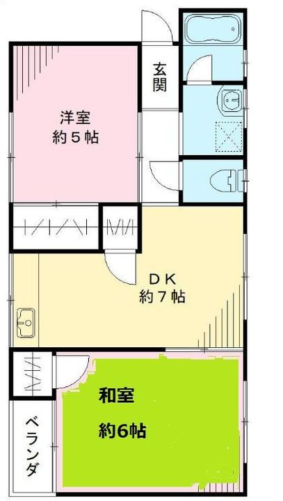 八尾マンション58号室の間取り