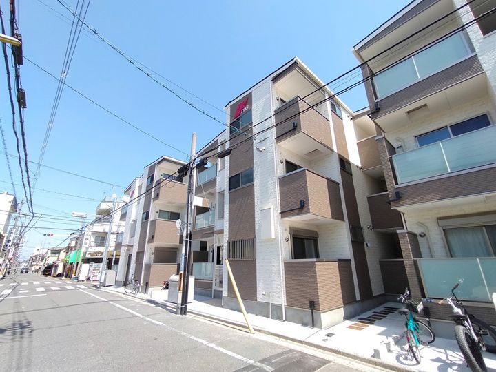 大阪府東大阪市大蓮東5丁目の賃貸アパートの外観