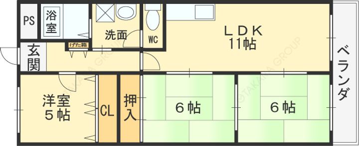 サンメゾンの間取り