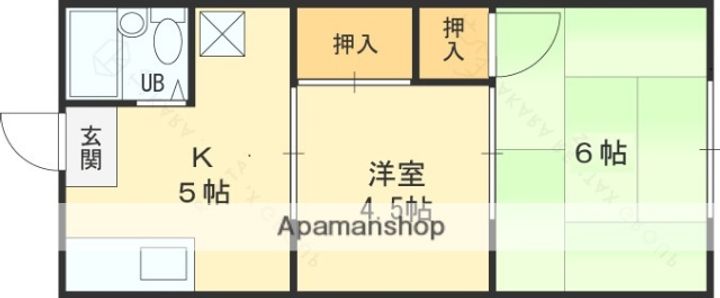 第1マルデンハイツ202の間取り