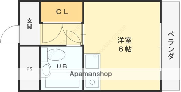 ヴィラオビラの間取り