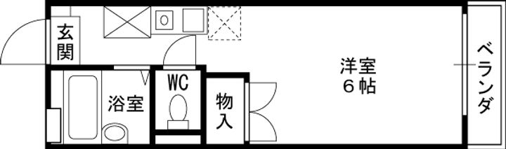 レオパレス白糸の間取り
