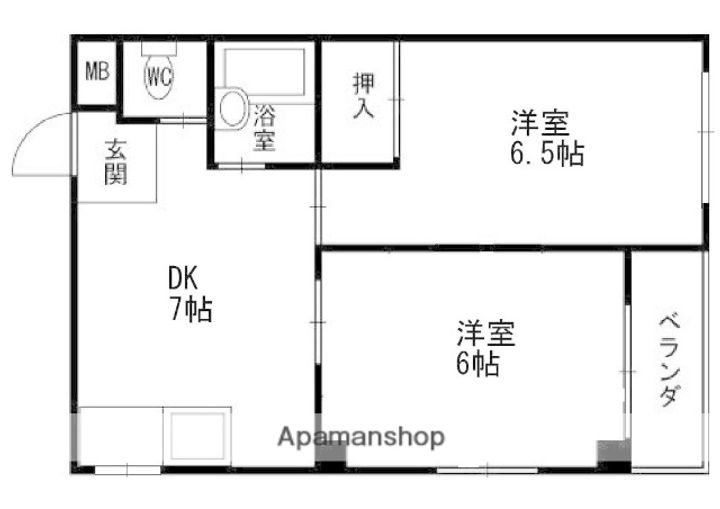 メゾンはた4Dの間取り