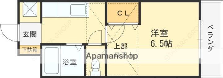 大阪府堺市北区中百舌鳥町6丁の賃貸マンションの間取り