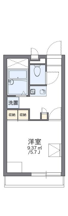レオパレスフォレストいずみの間取り