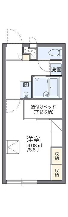 レオパレスさちAの間取り