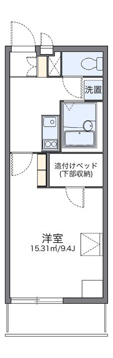 レオパレス恩智北町ハイツの間取り