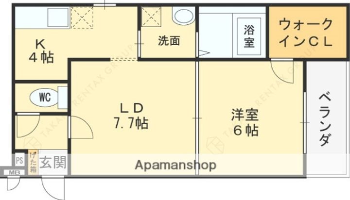 クロワール 別宮の間取り