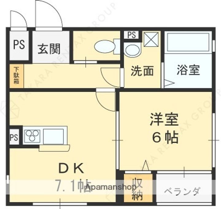 フウキパレス東山本新町の間取り