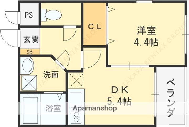 フウキパレス山本の間取り