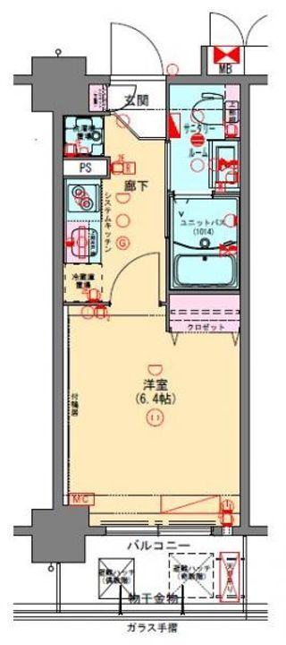 プレサンスNEO長堂アウローラの間取り