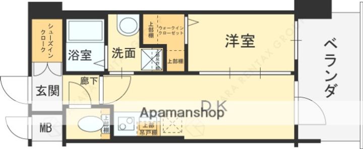 エステムコート大阪プリューム1502の間取り