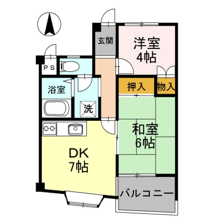 レジデンスタカラの間取り