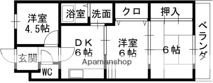 リフレカワニシ206の間取り