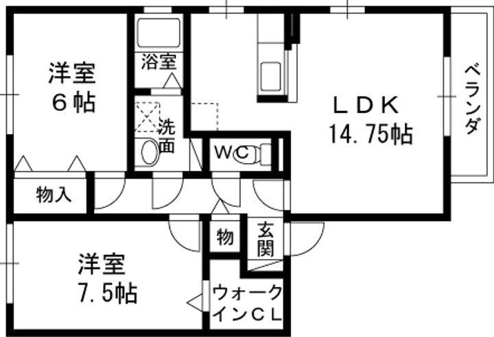 ファミール寿103の間取り