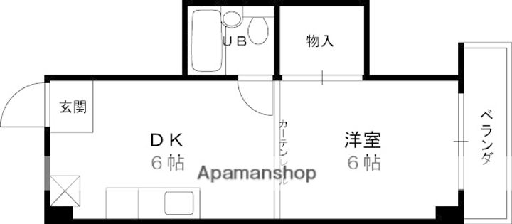 兵庫県西宮市上甲子園1丁目の賃貸マンションの間取り