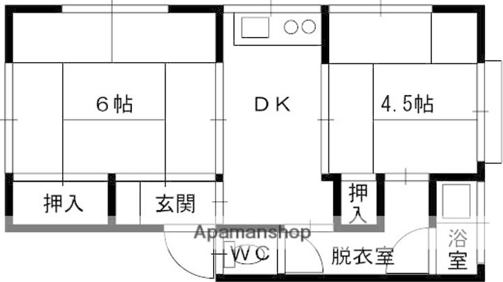 マンション芦屋の里の間取り