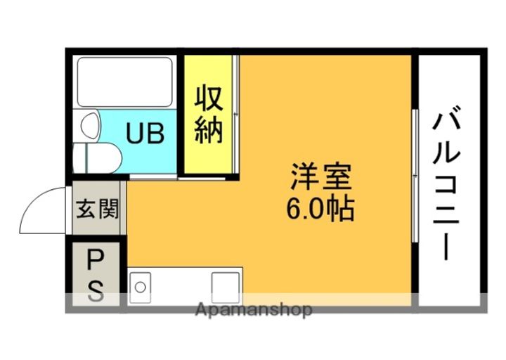 大阪府枚方市甲斐田町の賃貸マンションの間取り