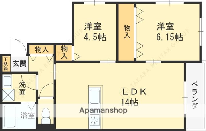 長栄寺新築APの間取り
