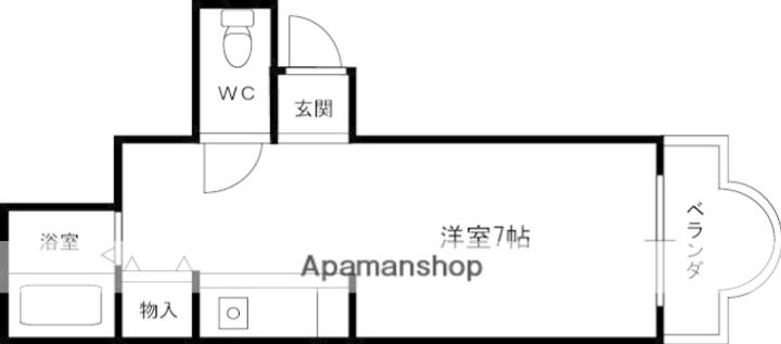 大阪府高槻市奈佐原4丁目の賃貸アパートの間取り