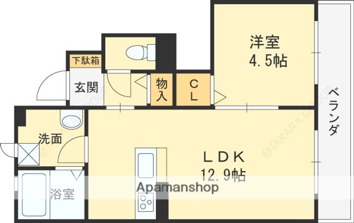 シャーメゾンディセット守口東の間取り