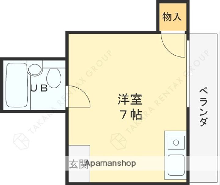 大阪府寝屋川市石津元町の賃貸マンションの間取り