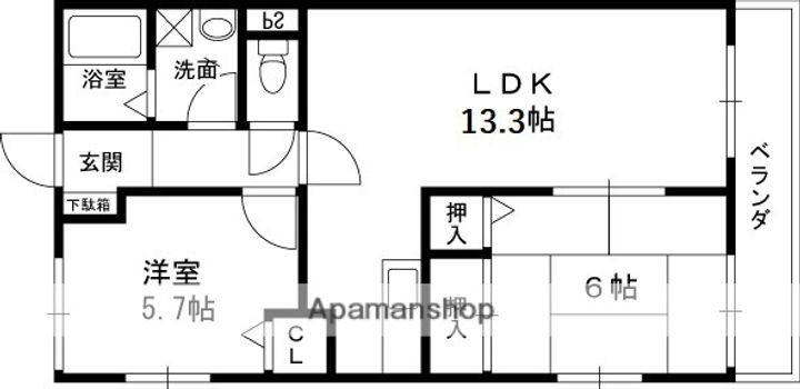 光洋メゾンの間取り