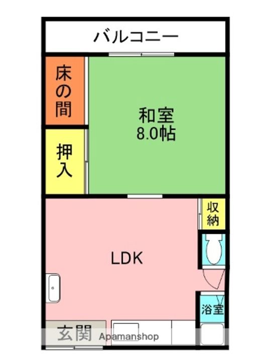 清水マンション101の間取り