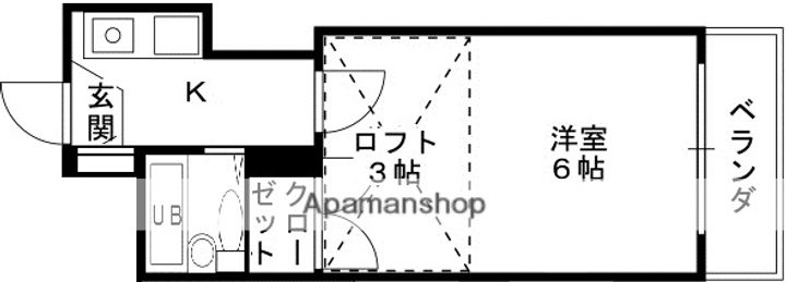 アメニティ寝屋川204の間取り