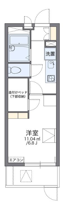 レオパレスすぷりんぐKの間取り