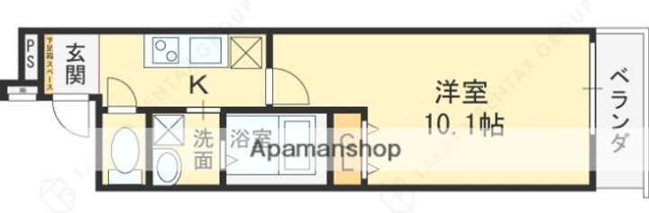 フジパレス太子橋Ⅱ番館0202の間取り