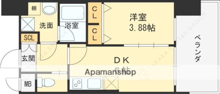 プレジオ関目0602の間取り