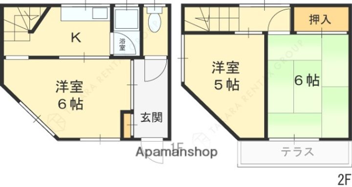 大阪府寝屋川市池田南町(一戸建)の賃貸物件戸建ての間取り