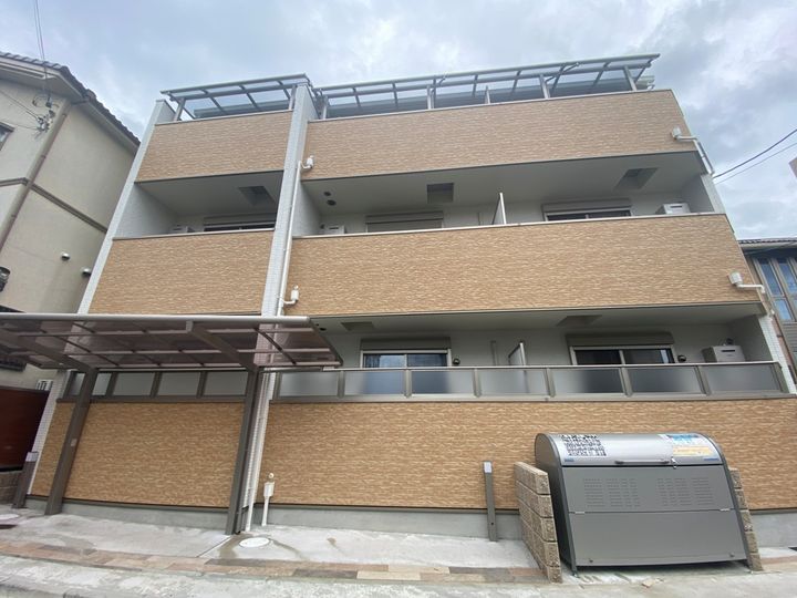 大阪府四條畷市大字清瀧の賃貸アパートの外観