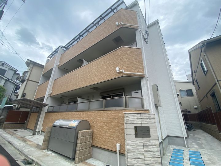 大阪府四條畷市大字清瀧の賃貸アパートの外観