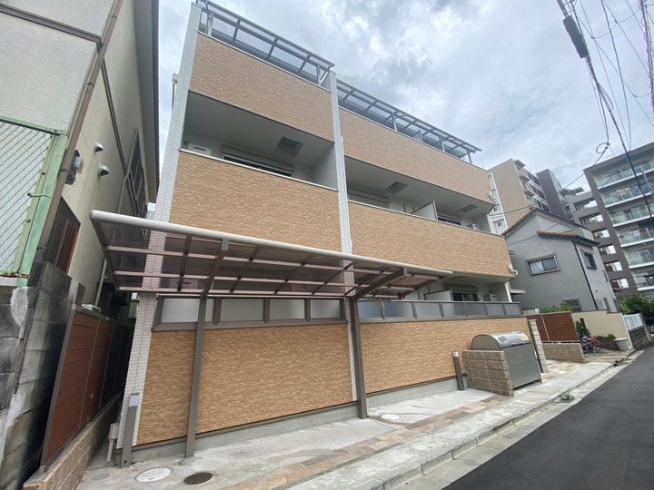 大阪府四條畷市大字清瀧の賃貸アパートの外観