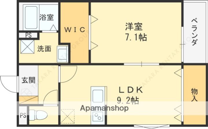 アート星田駅前の間取り