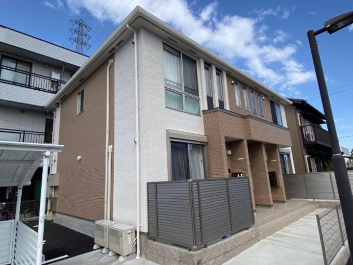 旭区森小路2丁目アパート工事の外観