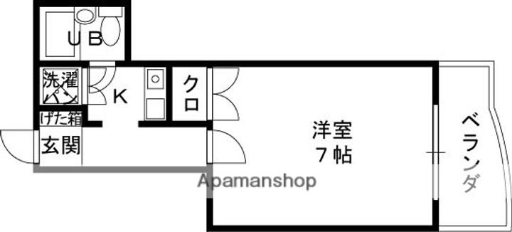 大阪府高槻市大畑町の賃貸マンションの間取り