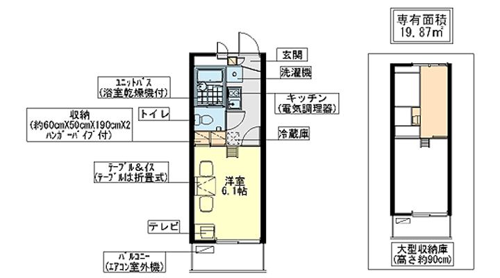 レオパレスウィニング ロードの間取り