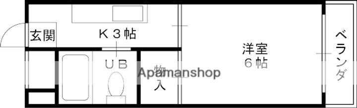 松原梅本ハイツの間取り