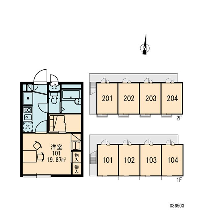 レオパレスIKコーポの間取り