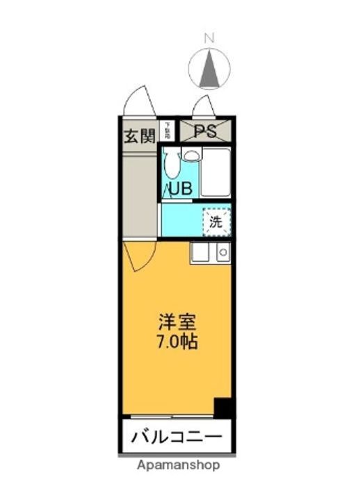 大阪府寝屋川市萱島桜園町の賃貸マンションの間取り