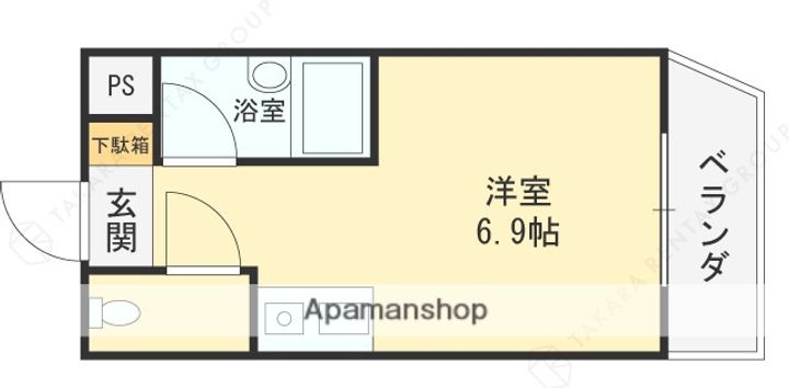 サンライズ枚方408の間取り