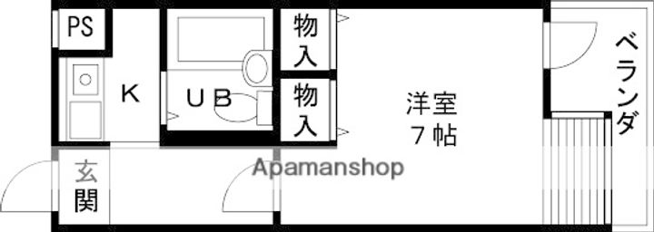 大阪府高槻市西真上1丁目の賃貸マンションの間取り