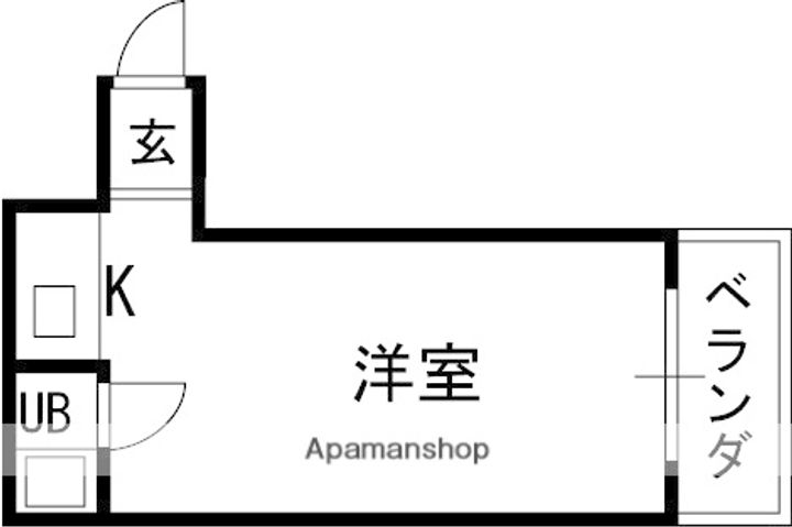 大阪府寝屋川市池田本町の賃貸マンションの間取り