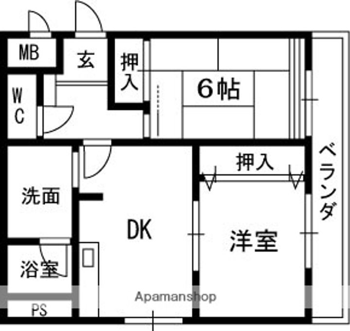 パレ菊水の間取り
